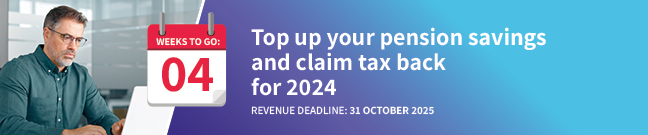 Top up your pension savings and claim tax back